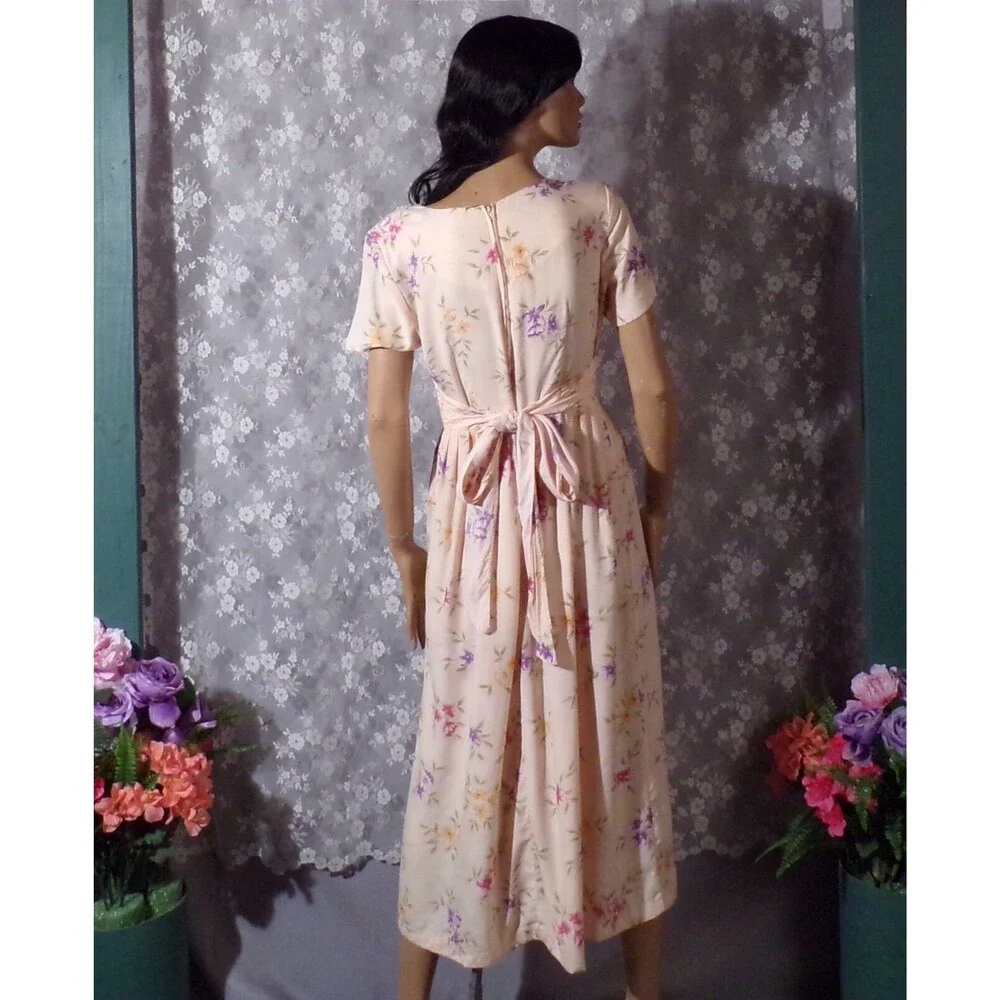 Vintage 90s Floral Dress 1990s Romantic Etheral Whimsigoth Cottage Size Small